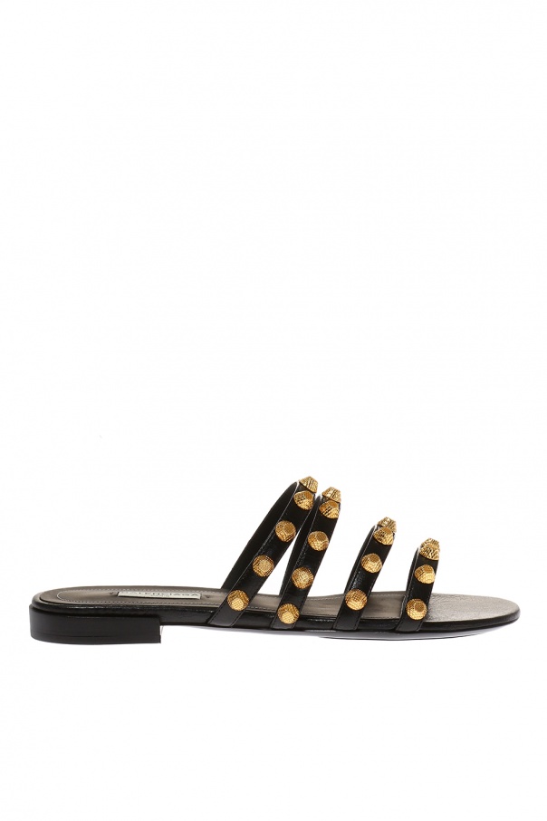 Black Studded slippers Balenciaga -