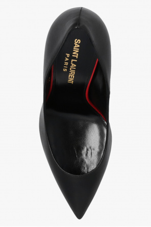 Saint Laurent Skórzane buty na obcasie 'Anja'