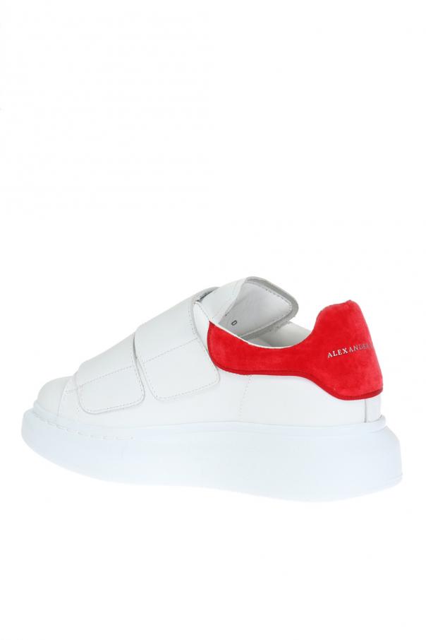 alexander mcqueen red velvet sneakers
