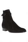 Saint Laurent BLACK 'Wyatt Jodhpur' ankle boots