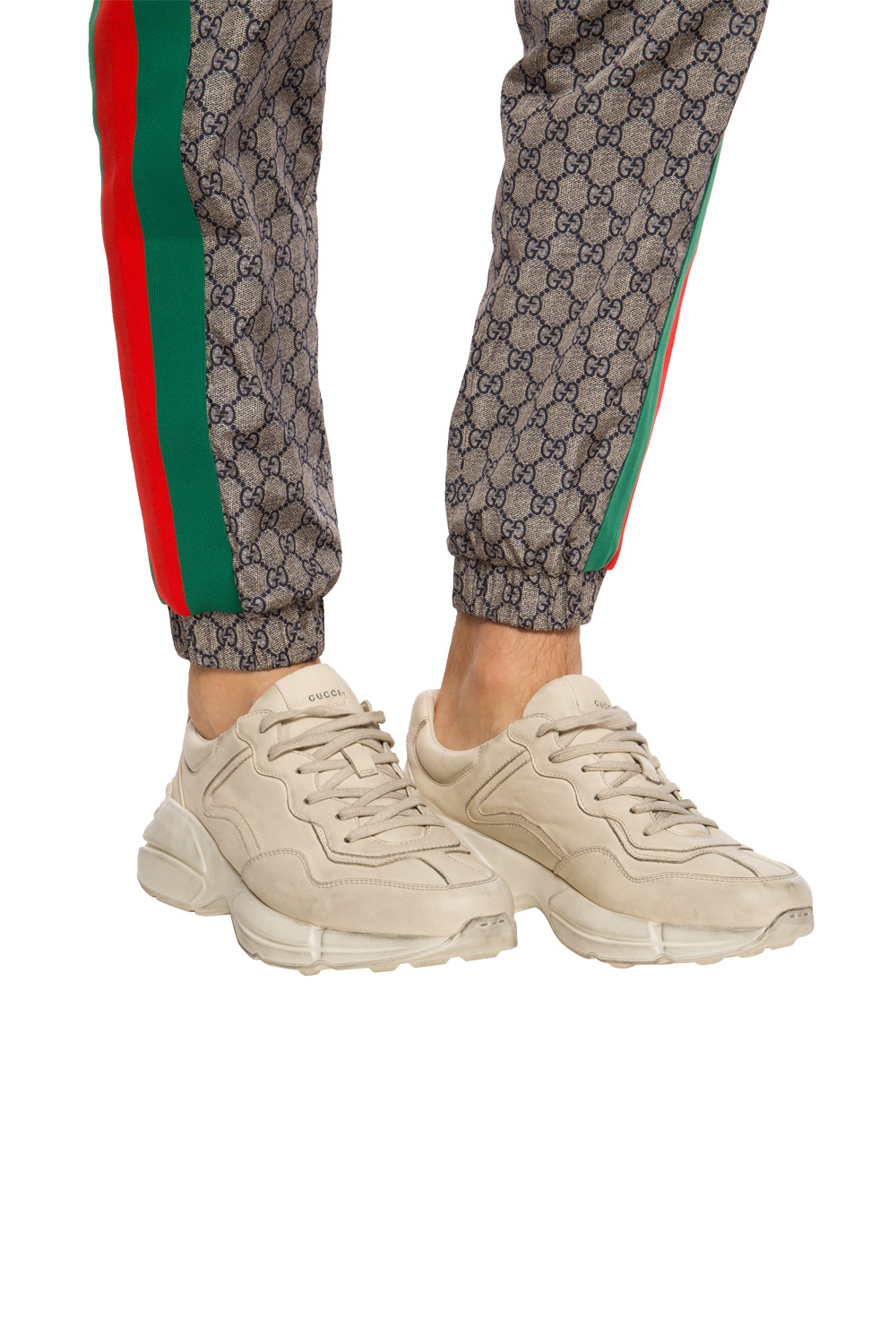 Gucci 'Rhyton' sport saga shoes on the platform