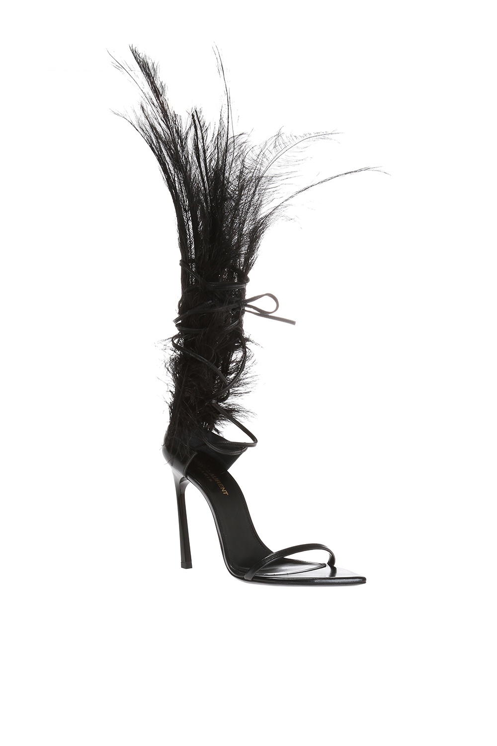 ysl feather heels