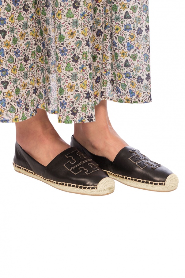 Tory Burch Branded leather espadrilles