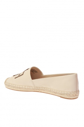 Tory Burch Branded leather espadrilles