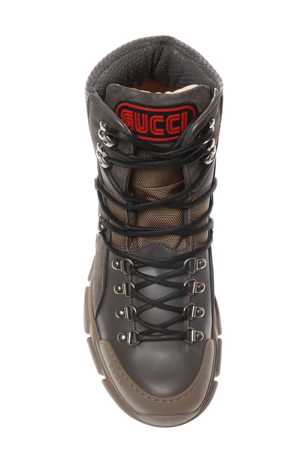 grey gucci boots