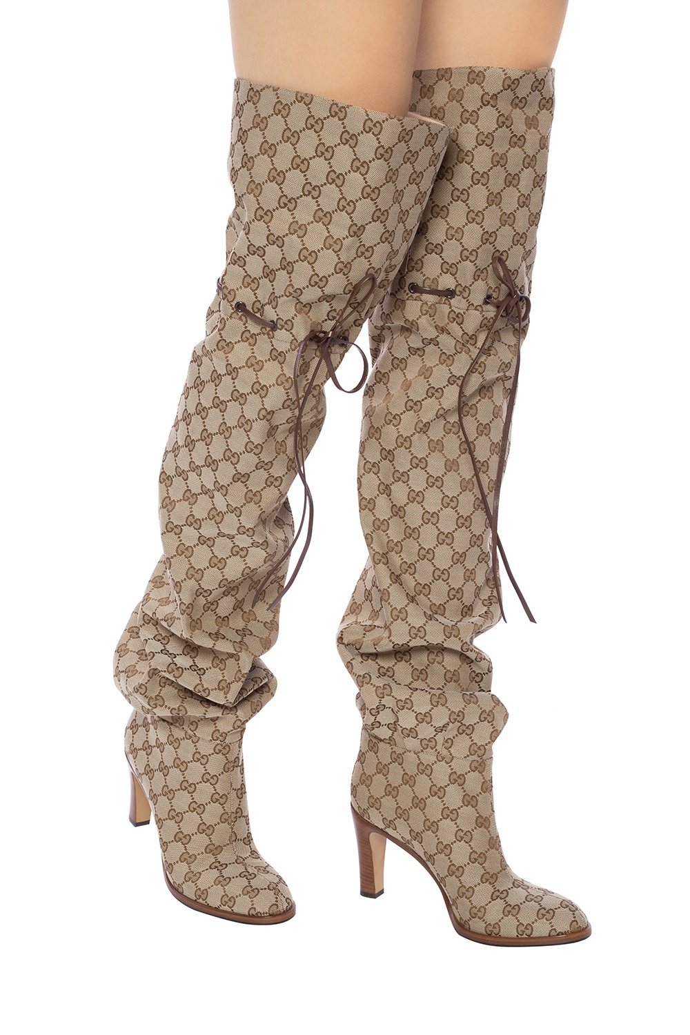 Gucci Heeled thigh-high boots, Women's Shoes