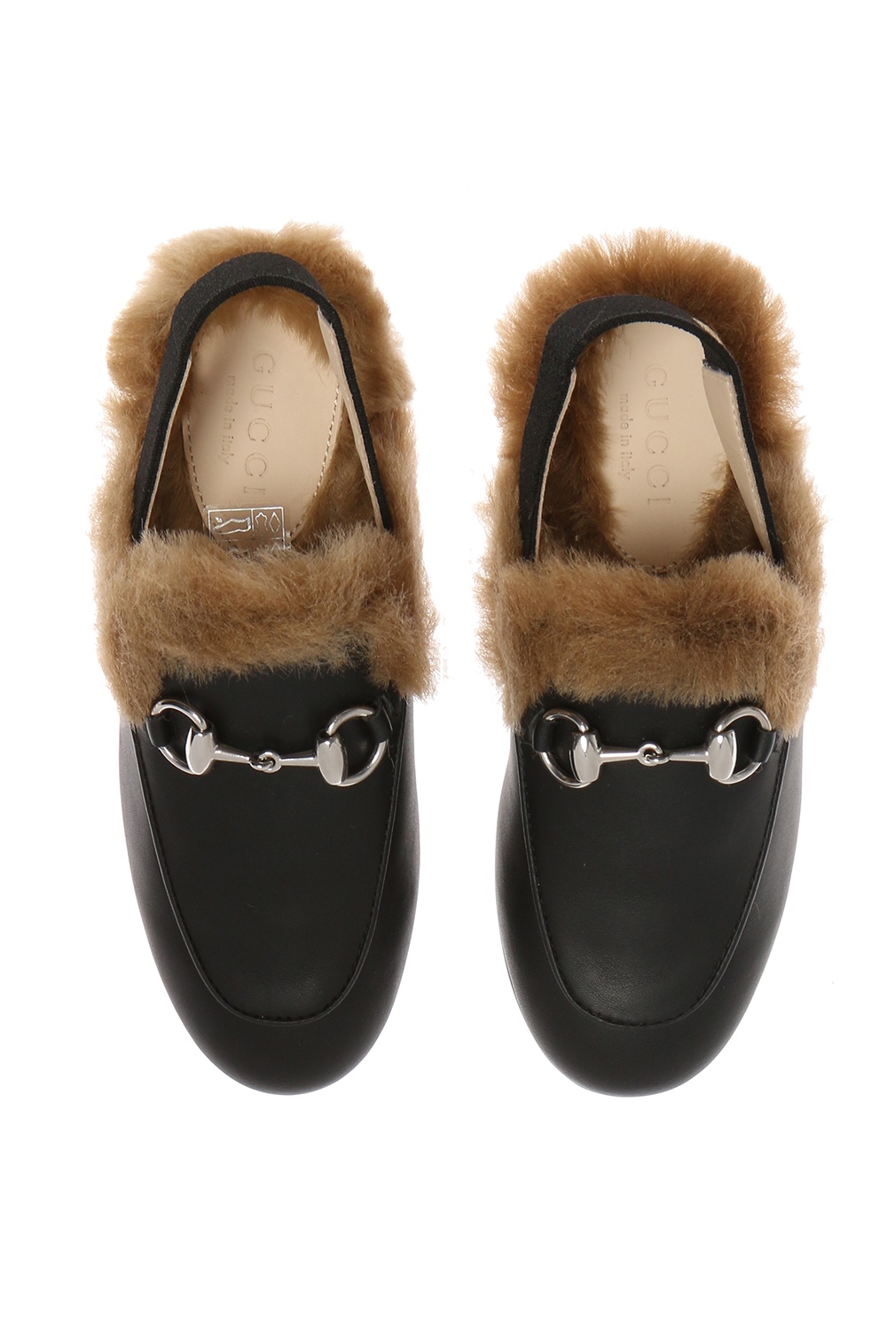 gucci slides with fur