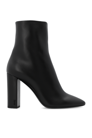 saint laurent block heel leather sandals item