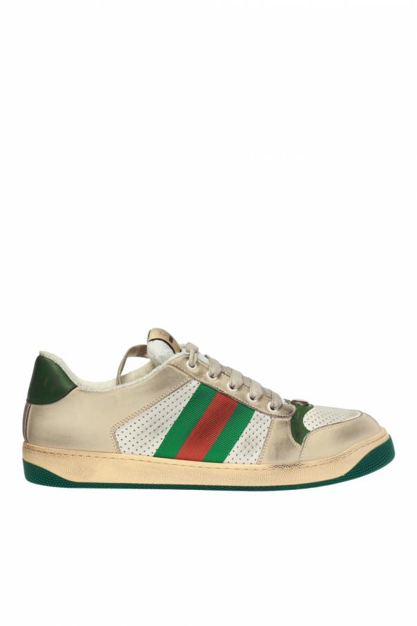 gucci shoes ‘Screener’ sneakers with ‘Web’ stripes