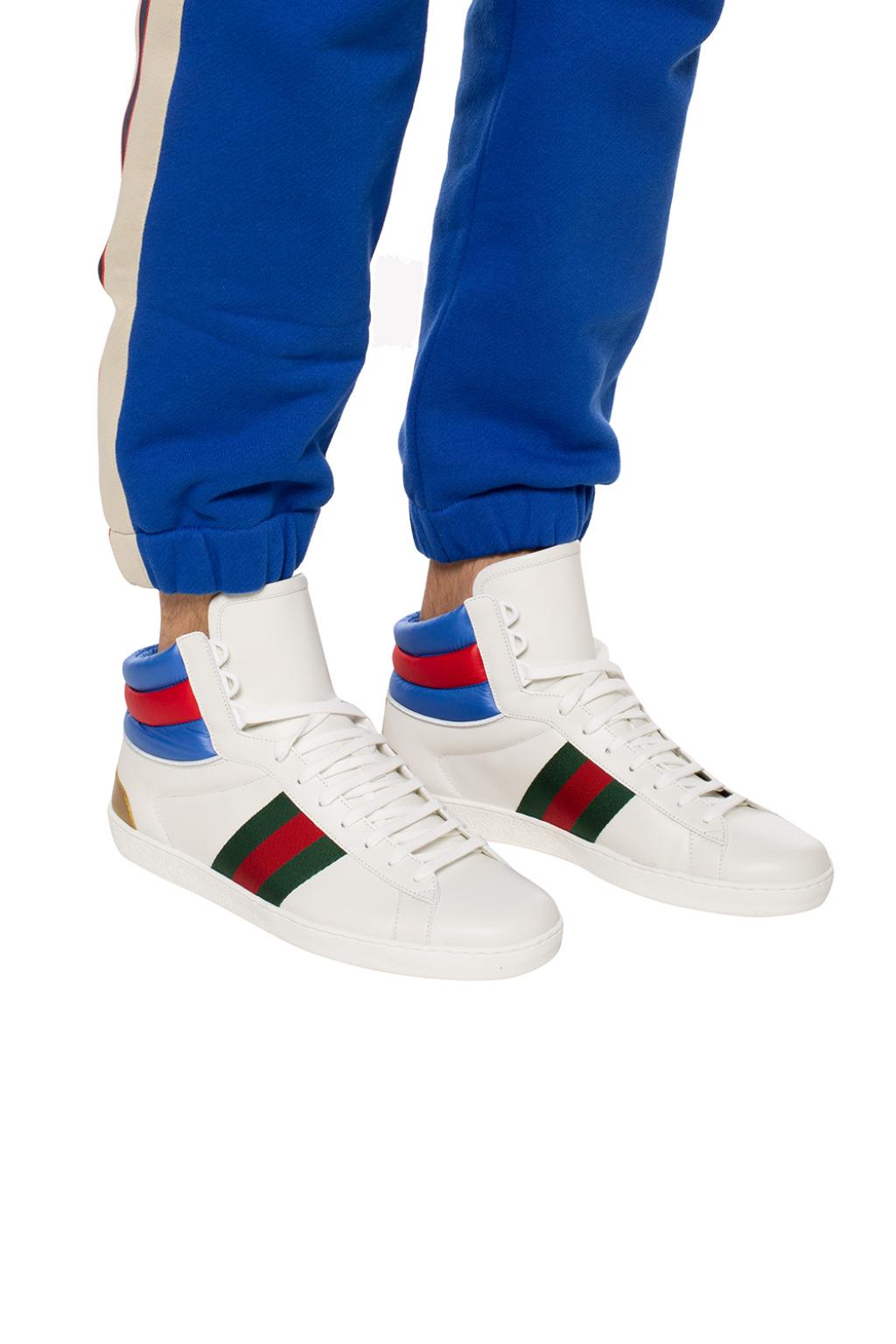 gucci ace high top sneakers