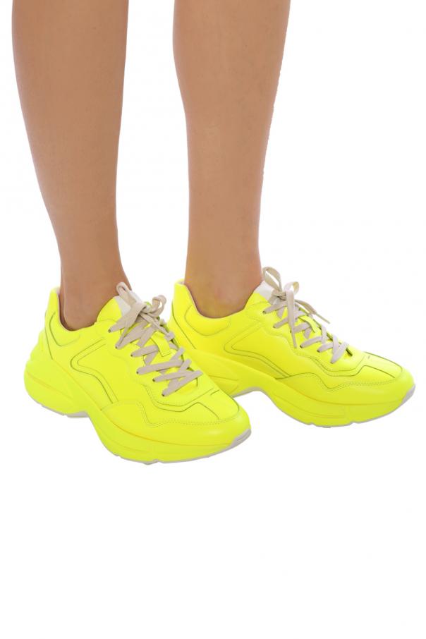 gucci lime green sneakers