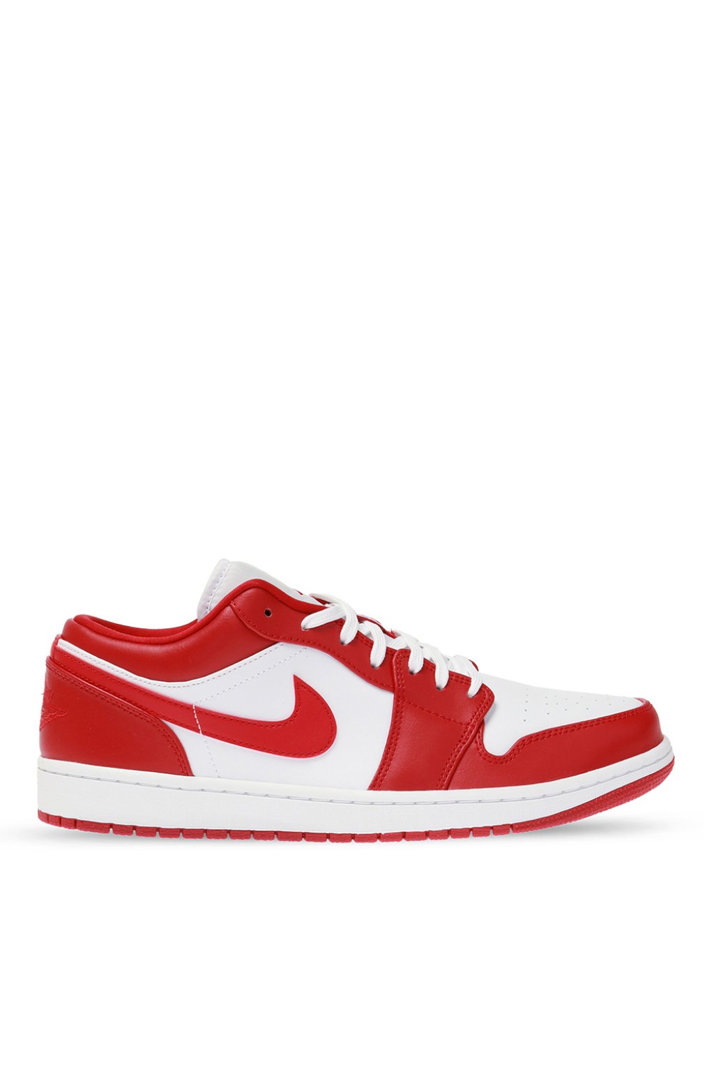 red and white nike low tops