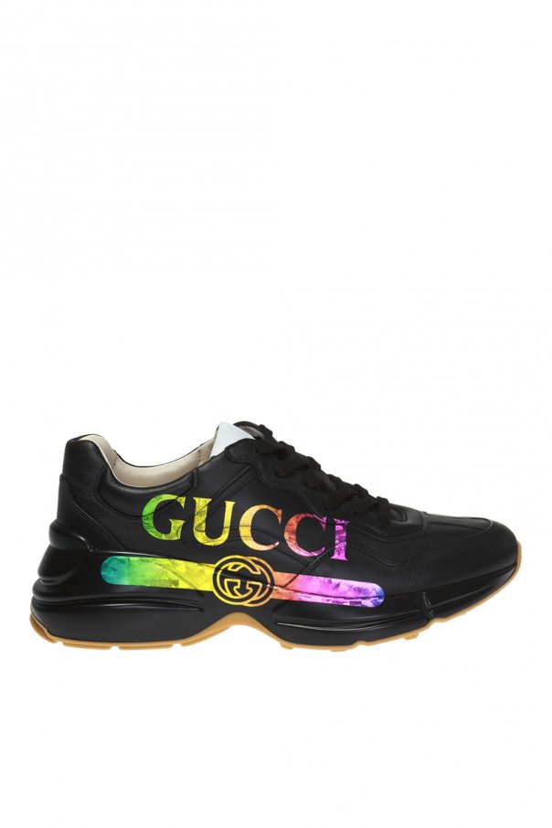 gucci rhyton logo sneakers