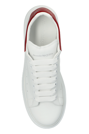 Alexander McQueen Kožené športové topánky s logom