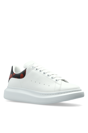 Alexander McQueen Leather sport shoes with logo