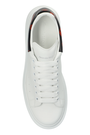 Alexander McQueen Leather sport shoes with logo