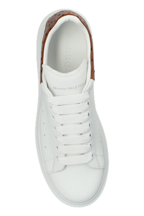 Alexander McQueen Kožené športové topánky s logom