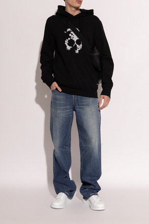 Alexander McQueen Kožené športové topánky s logom