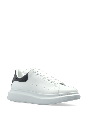 Alexander McQueen Kožené športové topánky s logom