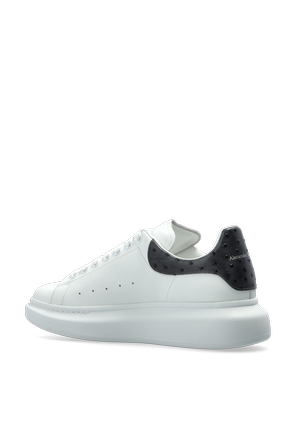 Alexander McQueen Kožené športové topánky s logom