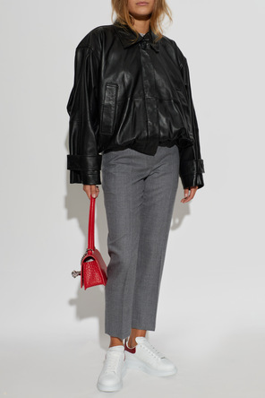 Alexander McQueen Leather shoes with logo