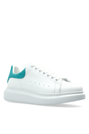 Alexander McQueen Leather sports shoes with logo
