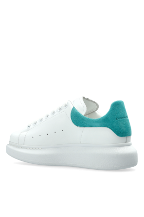 Alexander McQueen Leather sports shoes with logo