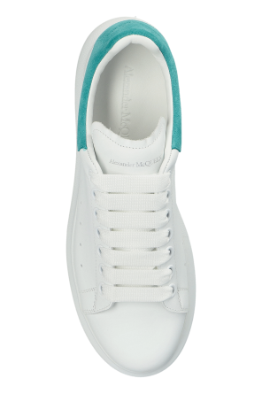 Alexander McQueen Leather sports shoes with logo