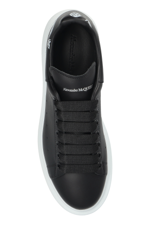 Alexander McQueen Ténis desportivos em pele com logótipo