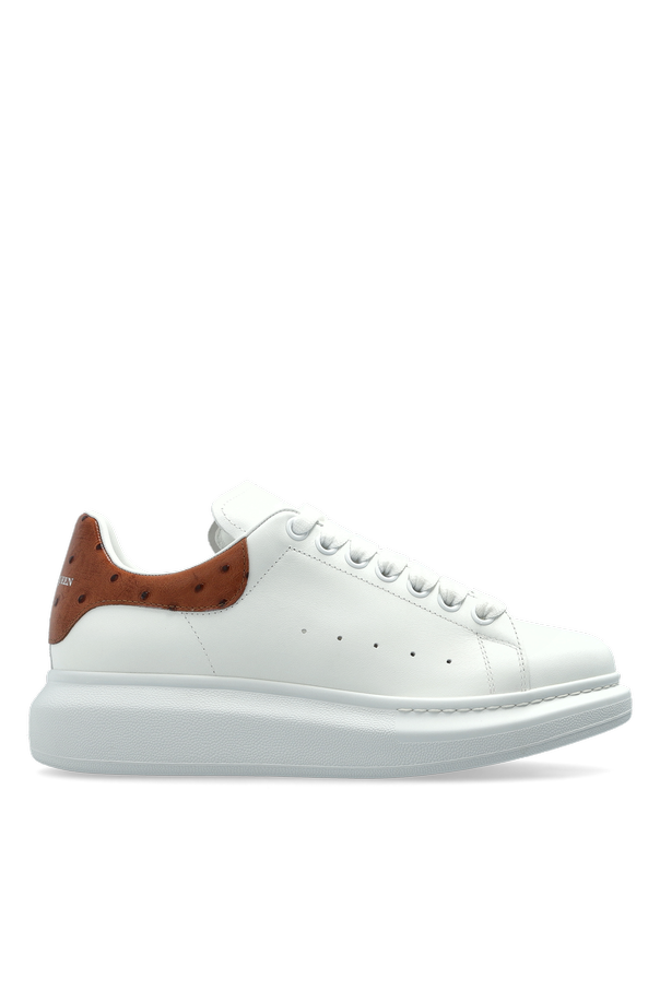 Leather sneakers with logo od Alexander McQueen