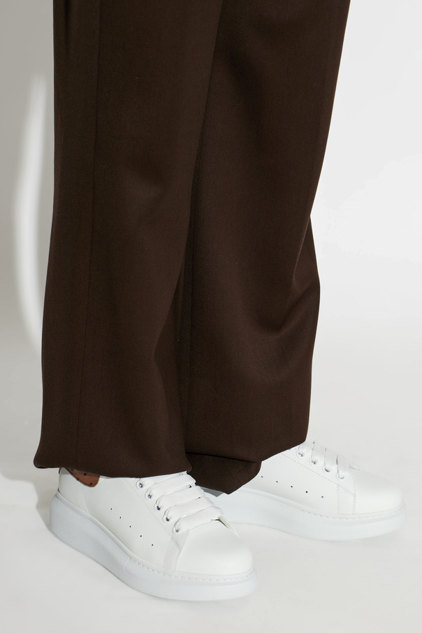 Alexander McQueen Leather sneakers with logo