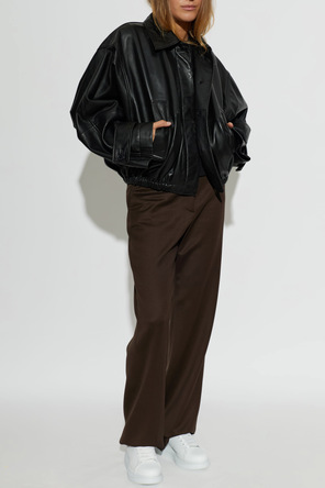 Alexander McQueen Leather sneakers with logo