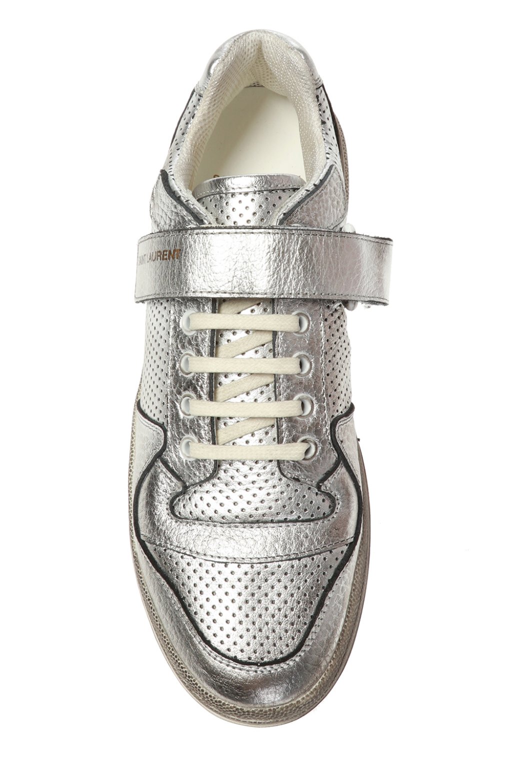 silver saint laurent sneakers