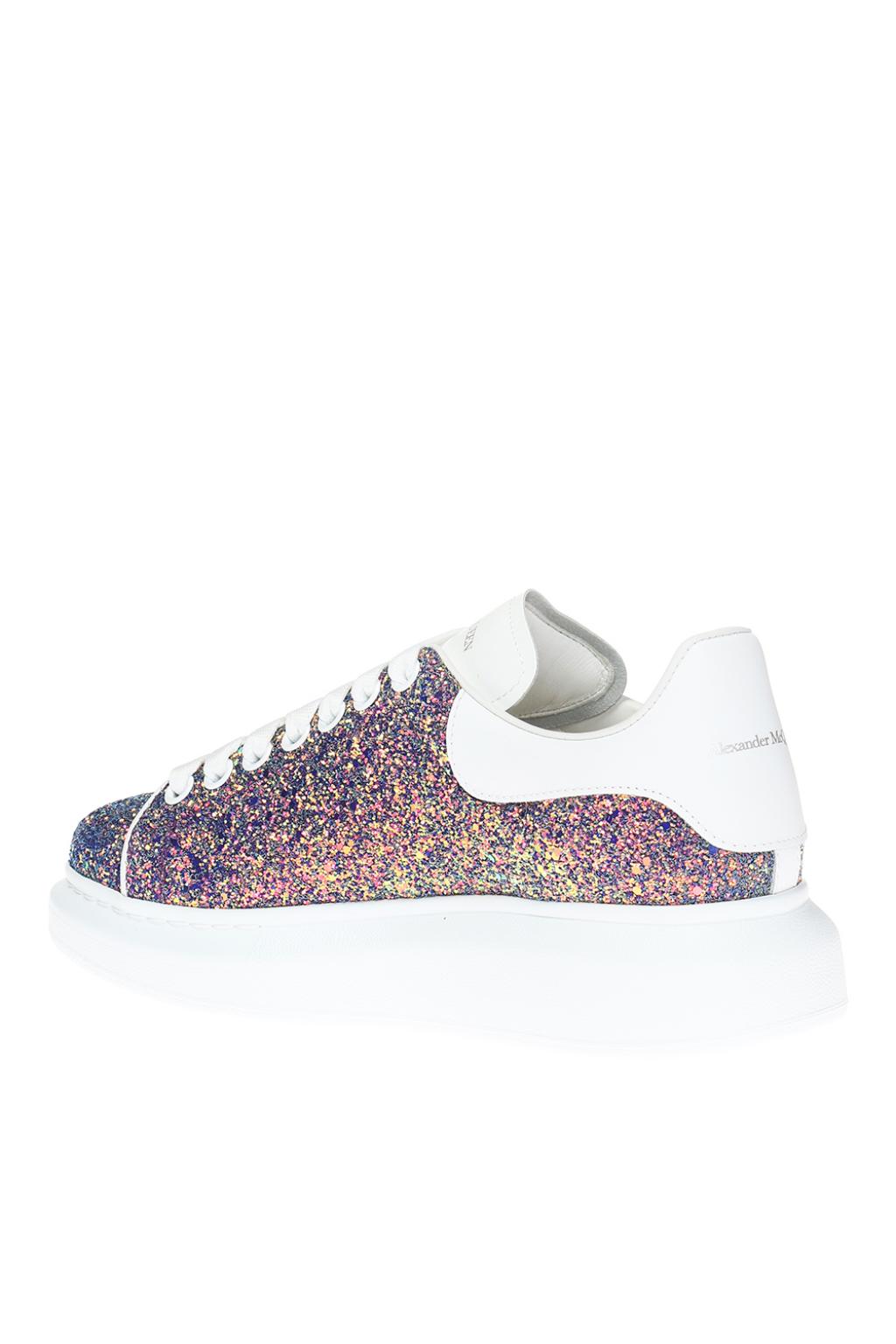 alexander mcqueen purple glitter