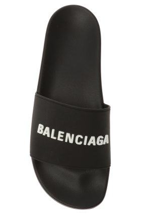 Balenciaga ‘Pool’ slides with logo
