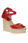 Gucci RED Quilted wedge shoes