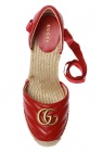Gucci RED Quilted wedge shoes