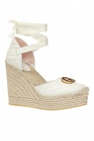 Gucci WHITE Quilted wedge shoes