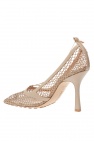 Bottega Veneta BROWN Mesh pumps with chain