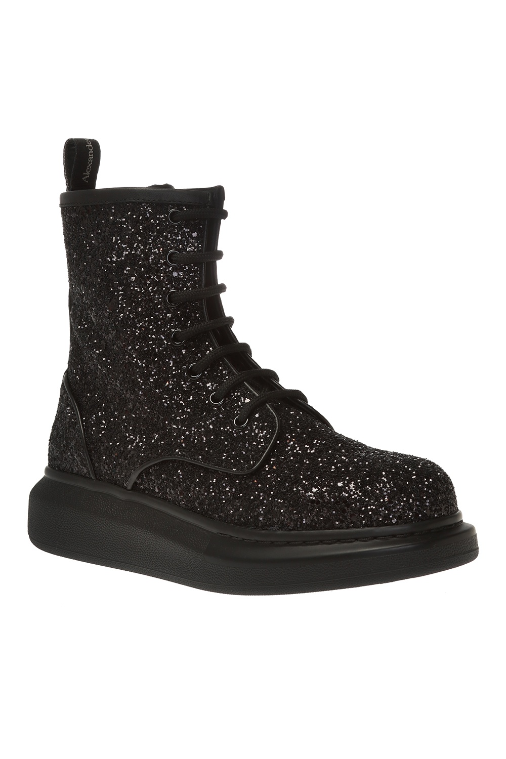 glitter alexander mcqueen boots