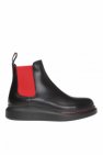 Alexander McQueen Black and Pink Tread Slick Boots