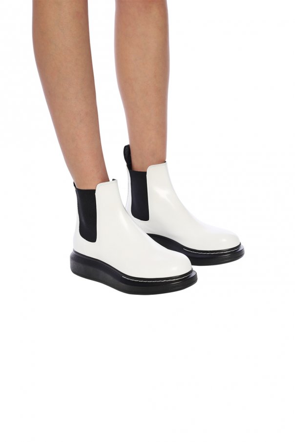 Alexander McQueen Logo ankle boots