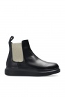 Alexander McQueen BLACK Leather ankle boots
