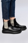 Alexander McQueen BLACK Leather ankle boots