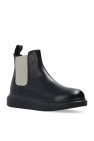 Alexander McQueen BLACK Leather ankle boots