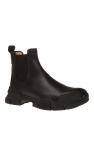 Gucci BLACK Logo Chelsea boots