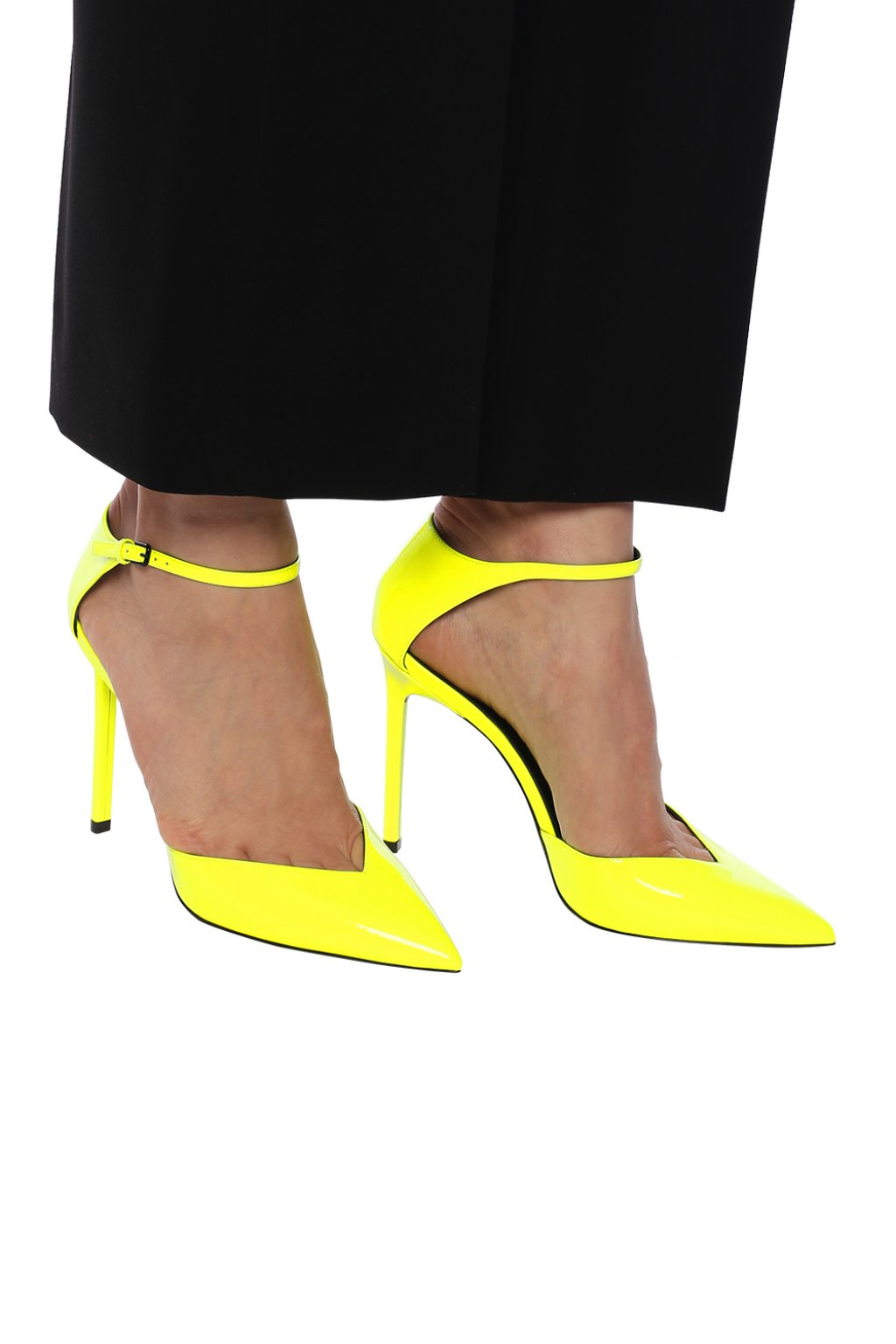 saint laurent neon heels