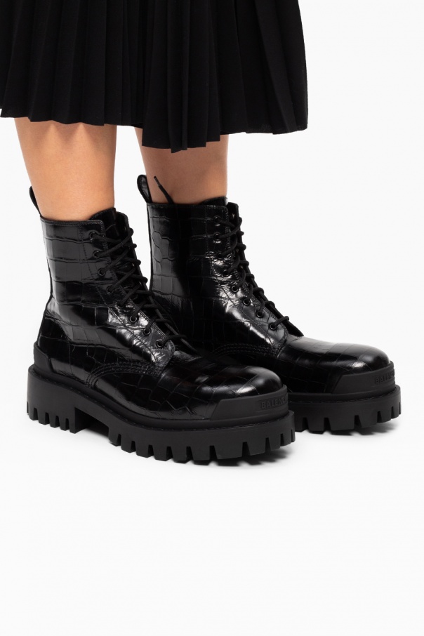 Balenciaga ‘Strike’ lace-up ankle boots