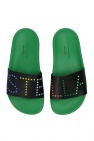 Stella McCartney Kids GREEN Slides with logo