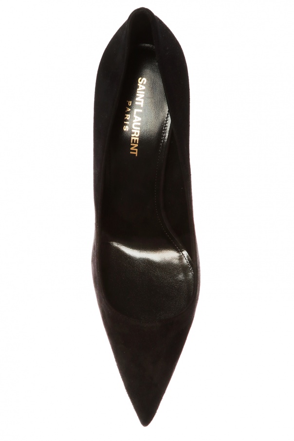 saint laurent lexi suede pumps